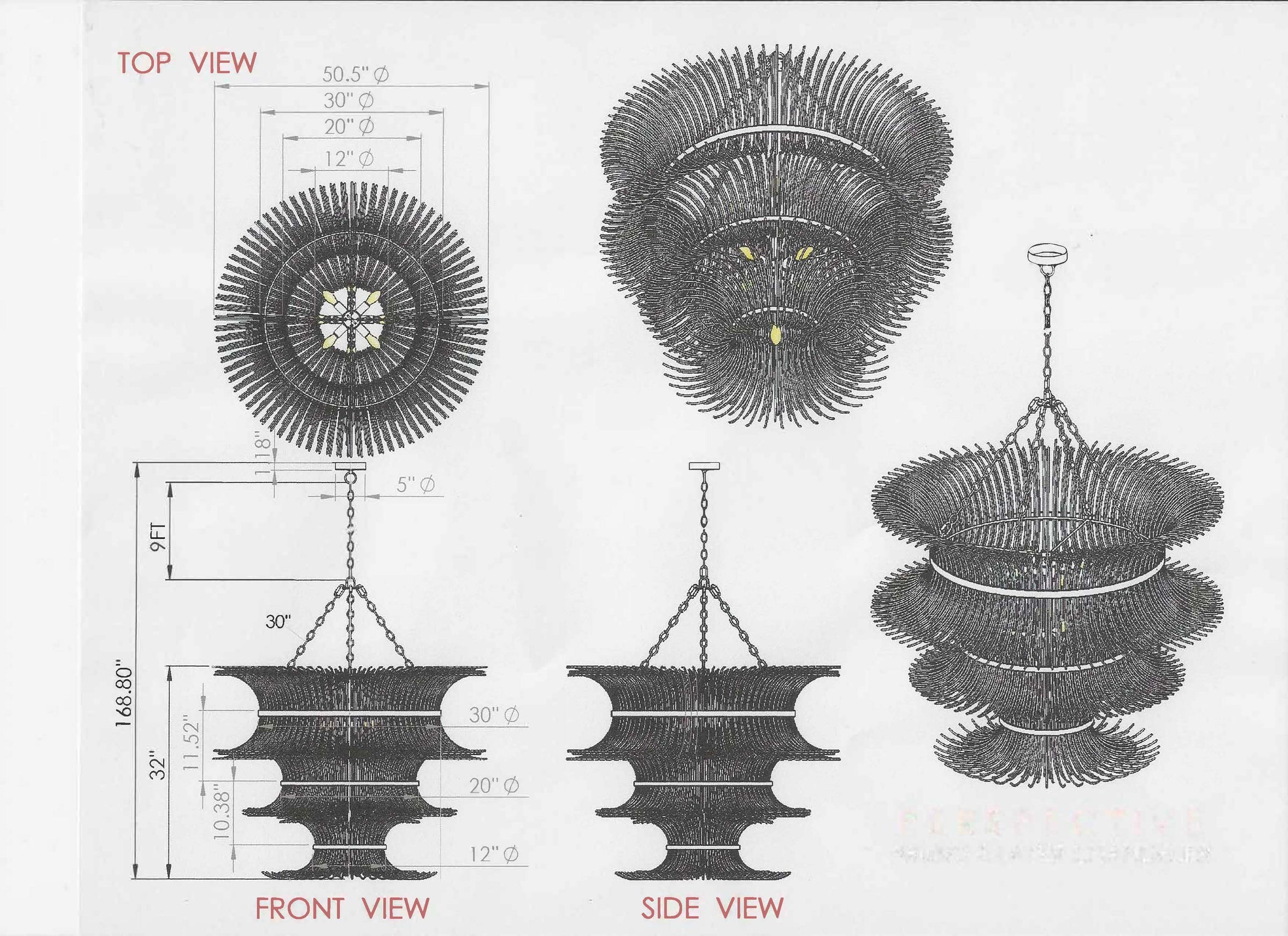 Airy Chandelier