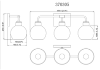 Bailey 3 Light Vanity - Chrome