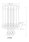 Euclid 18 Light LED Chandelier - Aged Brass