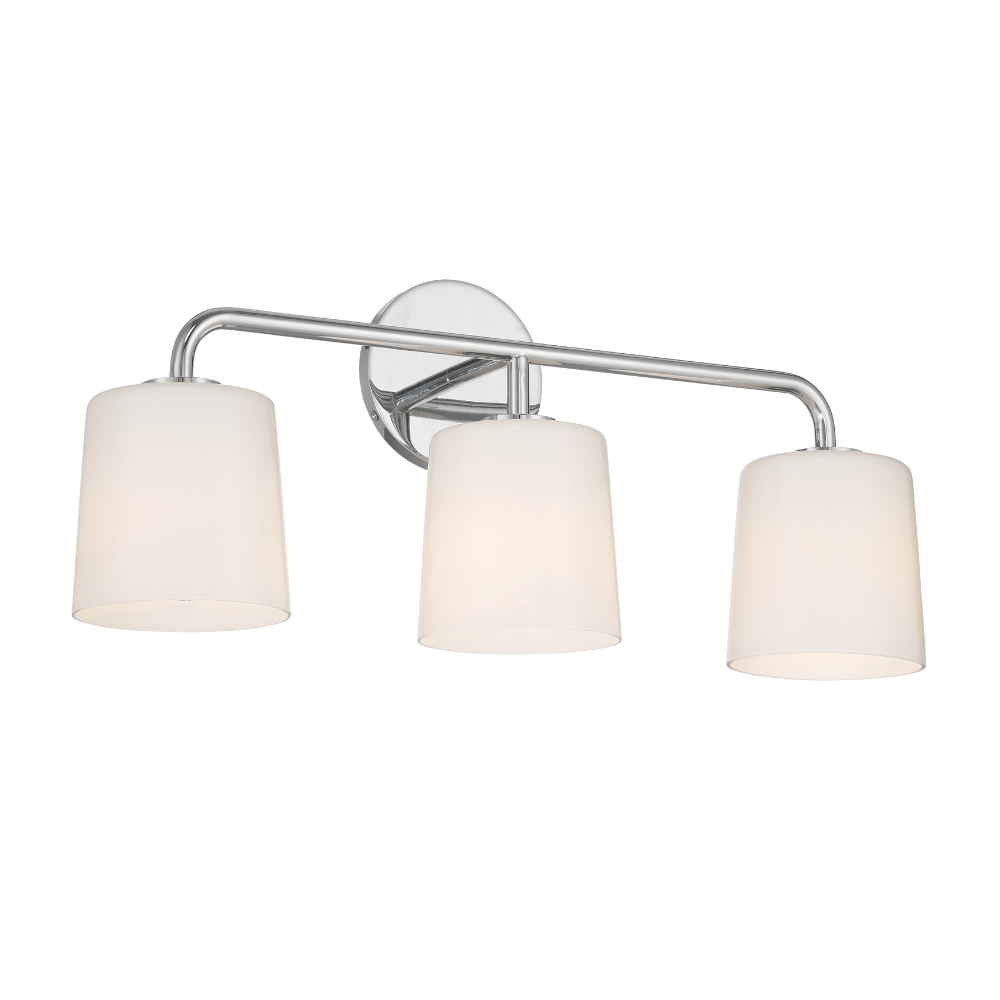 Serena 3 Light Bath Sconce - Chrome