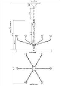 Willow 6 Light Chandelier