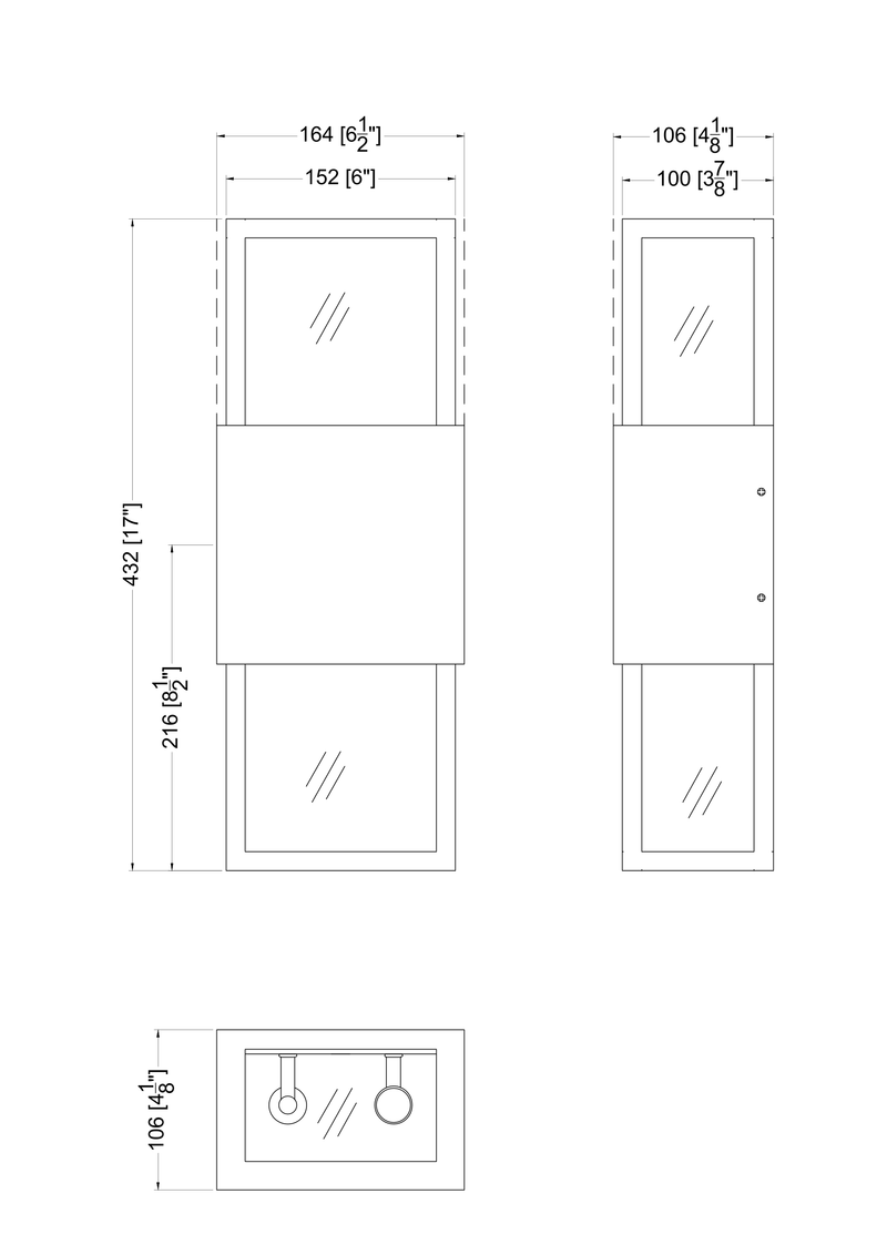 Evan 2 Light Copper Outdoor Wall Mount