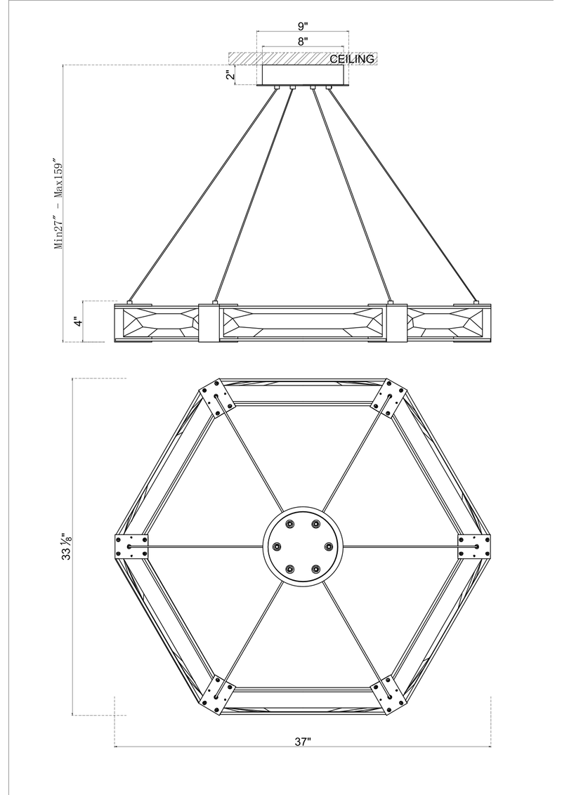 Terra 12 Light LED Pendant