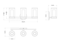 Flux 6 Light Chandelier - Black