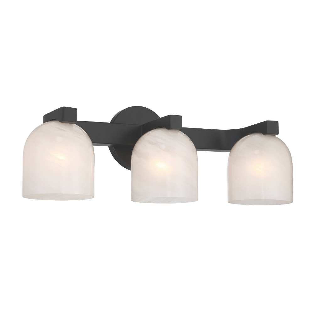 Opal Wave 3 Light Bath - Black