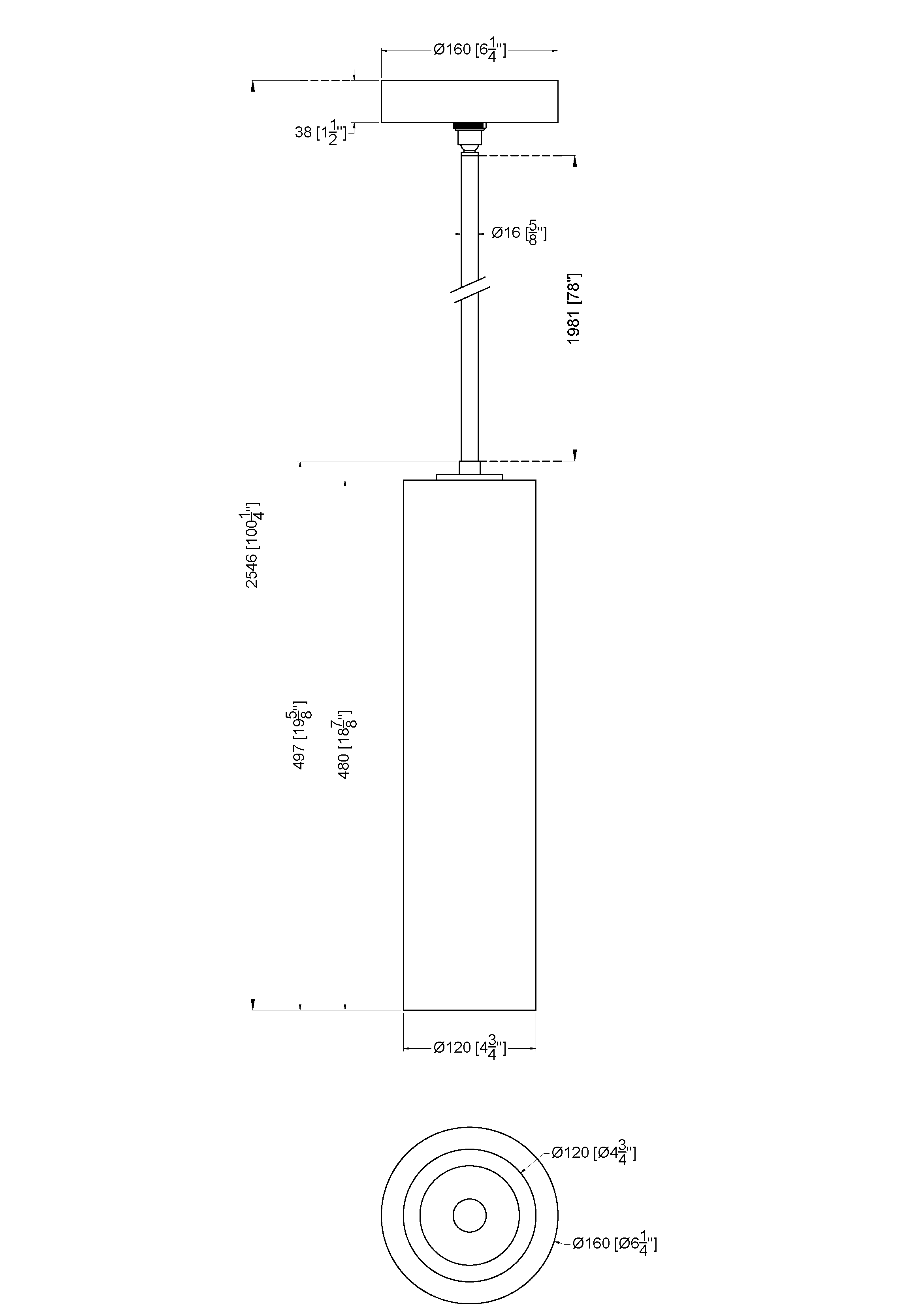 Colette 1 Light Pendant
