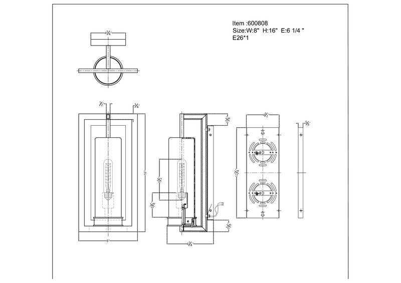 Rylee Outdoor Wall Lantern - Small