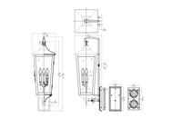 Rockhouse 3 Light Outdoor Wall Lantern