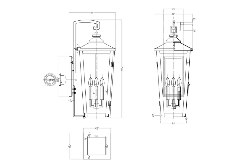 Rockhouse 4 Light Outdoor Lantern