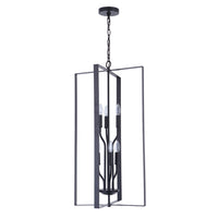 Leah 6 Light Foyer Pendant - Black