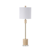 Sleek Buffet Lamp - Travertine