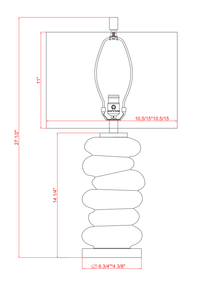 Stacked Pebbles Table Lamp