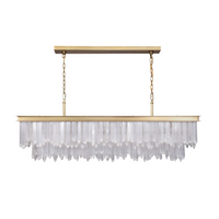 Botanical Linear Chandelier - Brass