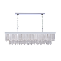 Botanical Linear Chandelier - Polished Nickel