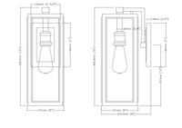 Elm 1 Light Outdoor Wall Lamp - Small