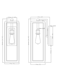 Elm 1 Light Outdoor Wall Lamp - Medium