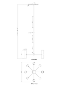 Charlotte 16 Light Chandelier - Brass