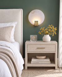 Eclipse Alabaster Disc Sconce