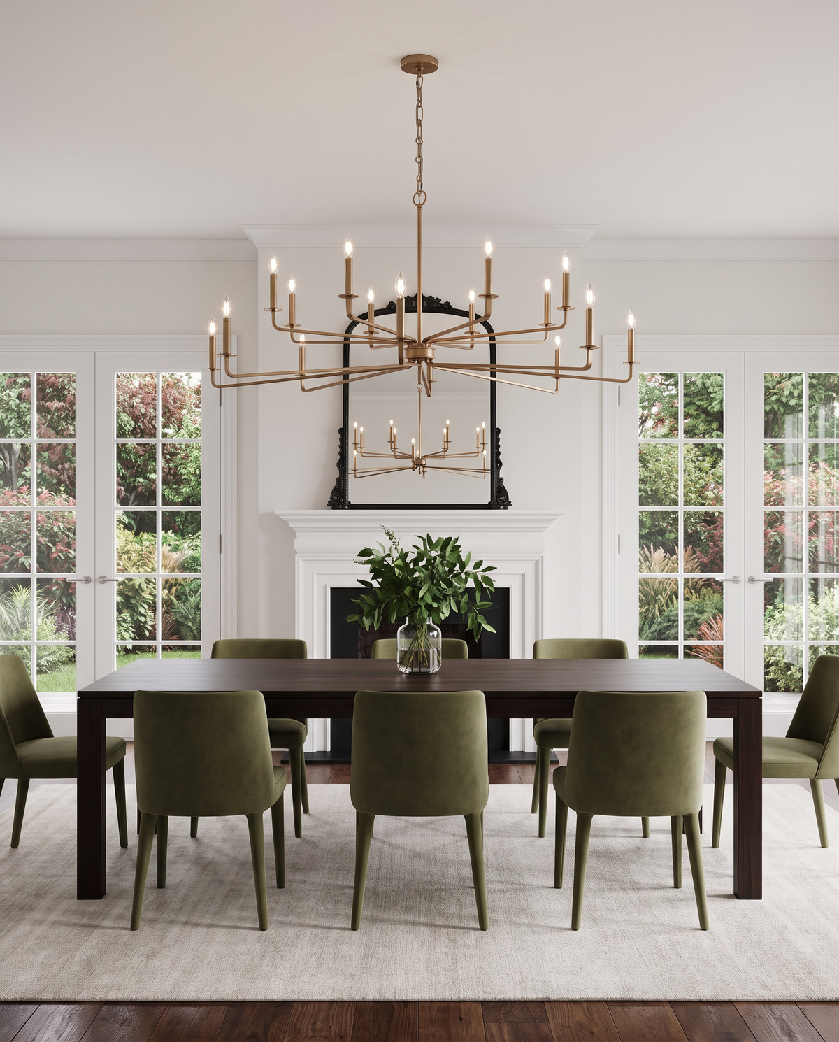 Molly 16 Light Chandelier - Antique Brass