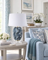 Ruffles Table Lamp - Blue