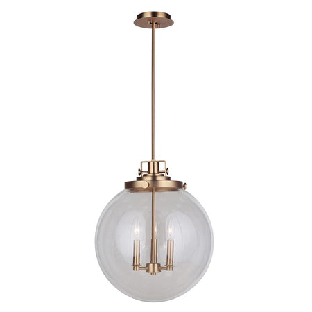 Chantilly 8 Light Pendant - Aged Brass & Acrylic