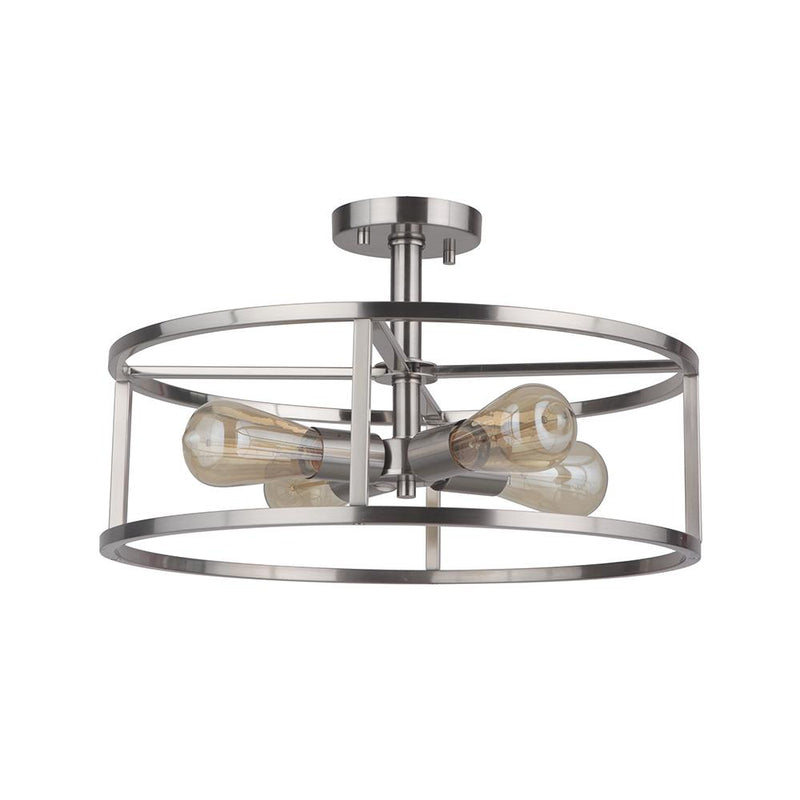 Mariana Home - Phillip 4 Lt Semi Flush - Satin Nickel