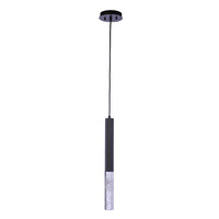 Black 20" 1 Light LED Pendant