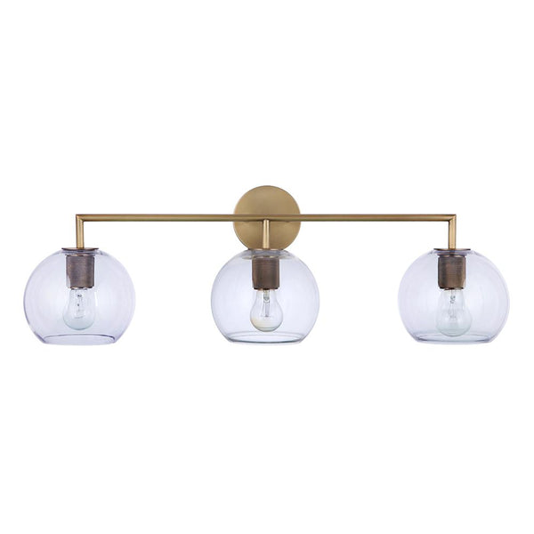 Gallagher 3 Light Vanity - Aged Brass
