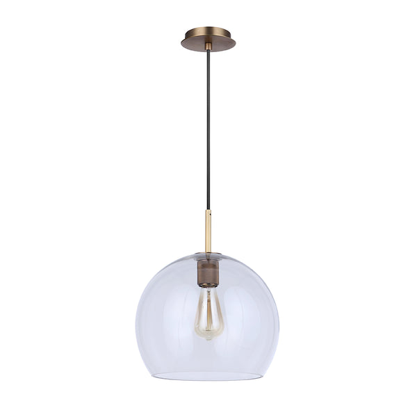 Mariana Home - Gallagher 1 Light Pendant - Aged Brass