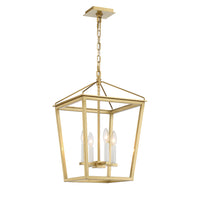 Lucent 4 Light Lantern - Aged Brass - Small