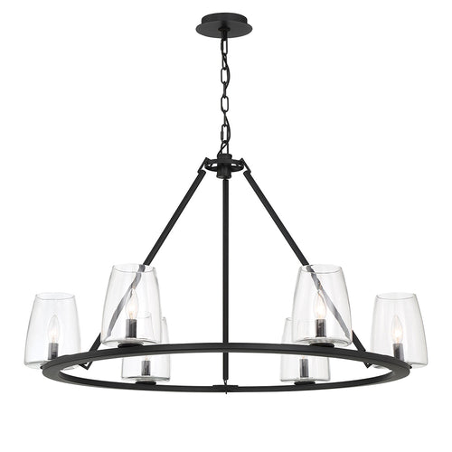 Mariana Home - Beckett 6 Light Chandelier - Black