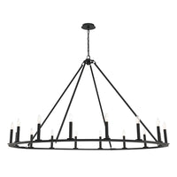 Mariana Home - Lancelot 16 Light Chandelier - Black