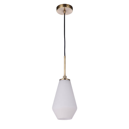 Glitzer 9 Light LED Chandelier - Matte Black & Aged Brass