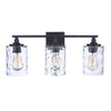 Voda 3 Light Vanity - Black