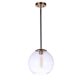 Mariana Home - Dolby 1 Light Pendant - Brass and Black