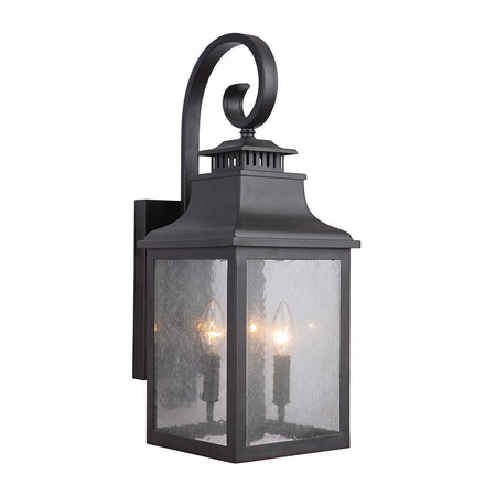 McKenzie 2 Light Outdoor Lantern - Black