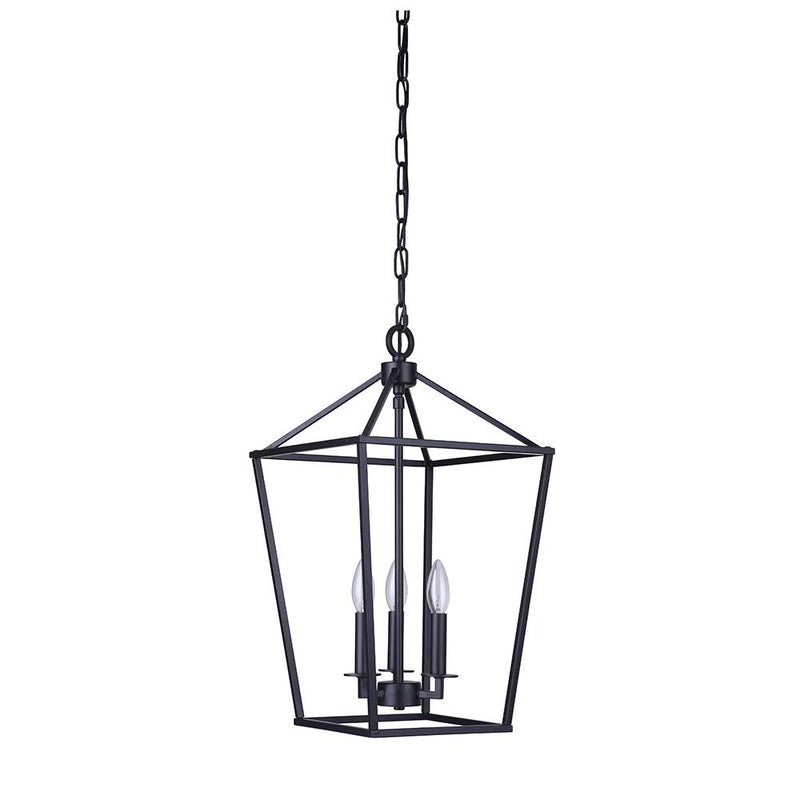 Mariana Home - Midland 3 Lt Pendant - Black