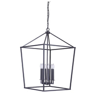 Mariana Home - Midland 6 Lt Pendant - Black