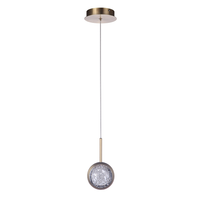 Brass 1 Light LED Pendant