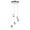 Five Light Silver LED Pendant