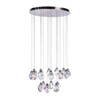 Silver 18 Light LED Chandelier