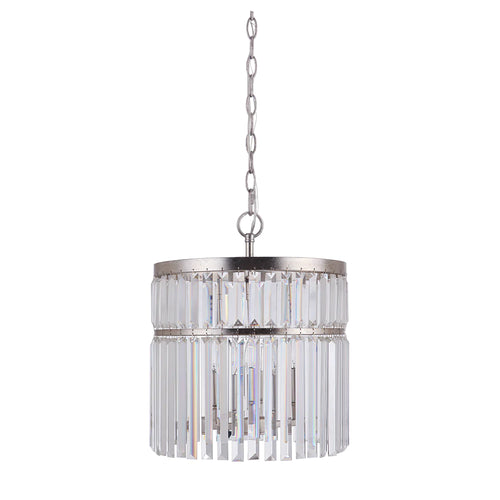 Silver Leaf 4 Light Pendant