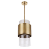 Brass 1 Light Pendant