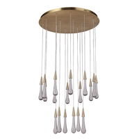 Brass 18 Light LED Chandelier