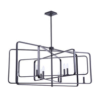 Mariana Home - Macklen 8 Lt Chandelier - Black