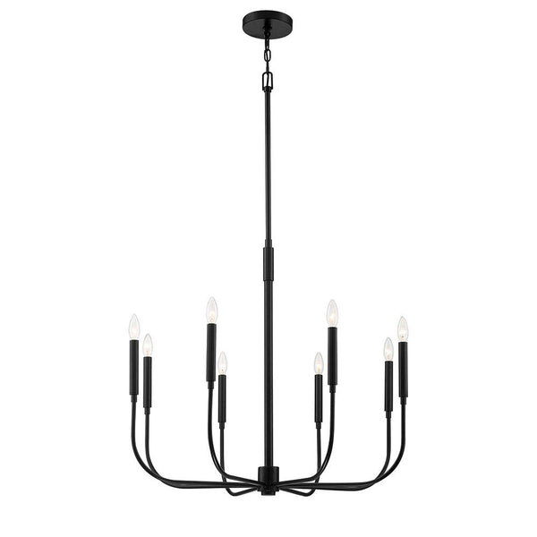 Mariana Home - Beverly 8 Lt Chandelier - Black