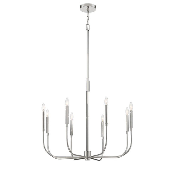 Mariana Home - Beverly 8 Lt Chandelier - Polished Nickel