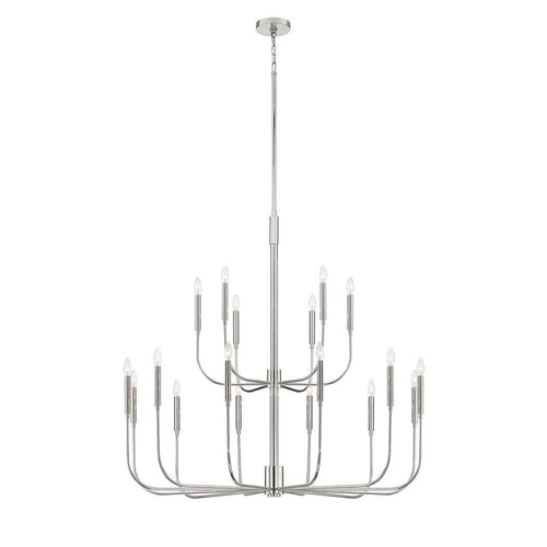 Mariana Home - Beverly 18 Lt Chandelier - Polished Nickel