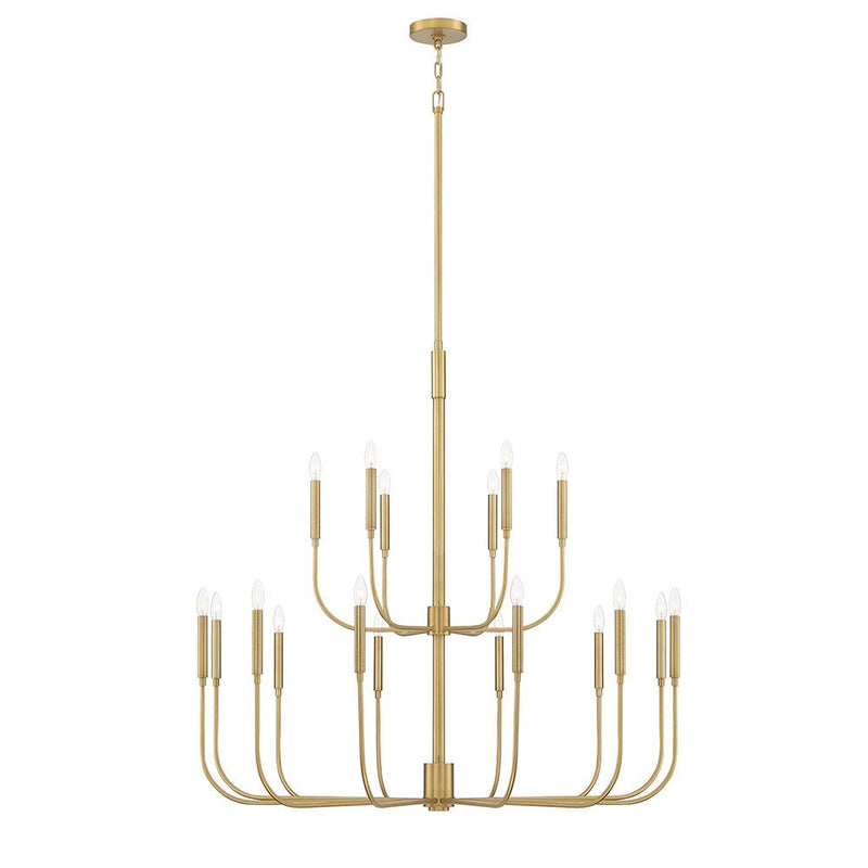 Mariana Home - Beverly 18 Lt Chandelier - Brass