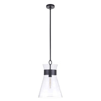 Mariana Home - Amelia 1 Light Pendant - Black